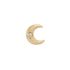 Buddha Jewelry Moonshine Satin Gold Press Fit with CZ Piercing Jewelry > Press Fit Buddha Jewelry