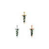 Buddha Jewelry Spellbound Gold Press Fit with Moss Agate