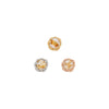 Buddha Jewelry Spirit Gold Press Fit with Rutilated Quartz