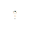 Buddha Jewelry Saint Vincent Press Fit with Moss Agate Gold Piercing Jewelry > Press Fit Buddha Jewelry Rose Gold