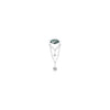 Buddha Jewelry Saint Vincent Press Fit with Moss Agate Gold Piercing Jewelry > Press Fit Buddha Jewelry White Gold