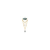 Buddha Jewelry Saint Vincent Press Fit with Moss Agate Gold Piercing Jewelry > Press Fit Buddha Jewelry Yellow Gold