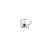 Tresor Cuff with Blue Sapphire (Lab Grown) Cuffs Buddha Jewelry