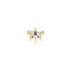 Tresor Cuff with Blue Sapphire (Lab Grown) Cuffs Buddha Jewelry 14k Yellow Gold