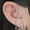 Buddha Jewelry And Beyond Press Fit with CZ Gold Piercing Jewelry > Press Fit Buddha Jewelry