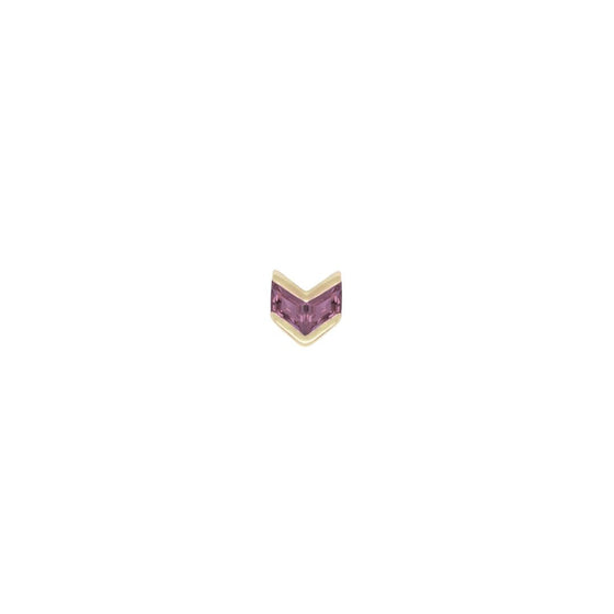 Buddha Jewelry Vande Gold Press Fit with Amethyst Piercing Jewelry > Press Fit Buddha Jewelry