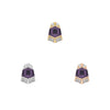 Buddha Jewelry Vera Gold Press Fit with Amethyst Piercing Jewelry > Press Fit Buddha Jewelry