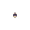 Buddha Jewelry Vera Gold Press Fit with Amethyst Piercing Jewelry > Press Fit Buddha Jewelry