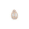 Buddha Jewelry Press Fit Virtue CZ Gold Piercing Jewelry > Press Fit Gold Buddha Jewelry Rose Gold