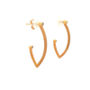 Marika Desert Line To Diamond Earrings Gold Earrings-Standard Marika Dessert Gold