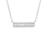 Liven Co. Heirloom Baguette Diamond Bar Necklace in 15mm Necklaces Liven Co.