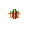 Parle Large Baguette Finger Ring Bicolor Tourmaline Gold