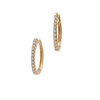 Rion Fine Jewerly Oval Diamond Huggie