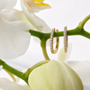 Rion Fine Jewerly Oval Diamond Huggie