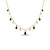 Tresor Dangle Necklace with Diamonds and Sapphires