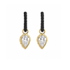 Sarah Graham Hoop Earrings Pear Diamond Gold Earrings-Standard Sarah Graham