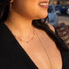 Tresor Necklace with Bezel Set Rubies 2.5mm Necklaces Tresor
