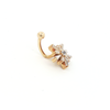 BVLA Navel Supernova CZ Gold Piercing Jewelry > Navel Body Vision Los Angeles