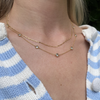 Tresor Necklace with Bezel Set Aquamarine 3mm