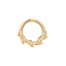  Buddha Jewelry Wild Hearts Clicker CZ Gold Piercing Jewelry > Clicker Gold Buddha Jewelry Yellow Gold 16g 5/16"
