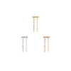 Buddha Jewelry Double Vision Press Fit with CZ Gold Piercing Jewelry > Press Fit Buddha Jewelry
