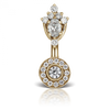 Maria Tash Navel Tiara and Ice Pave Genuine Diamond Gold Piercing Jewelry > Navel Maria Tash