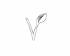 BVLA Press Fit Vegan Leafy V Gold Piercing Jewelry > Press Fit Body Vision Los Angeles White Gold