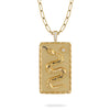 Doves by Doron Paloma Rectangle Serpent Diamond Pendant Gold Pendant Doves by Doron Paloma White Gold  