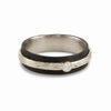 Sarah Graham Pebble Raised Center Diamond Finger Ring Cobalt Chrome Finger Rings Sarah Graham   