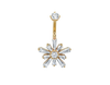 BVLA Navel Supernova CZ Gold Piercing Jewelry > Navel Body Vision Los Angeles Default Title