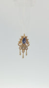Avec Moi Threadless End with Blue Sapphire (Lab Grown) Threadless Ends Buddha Jewelry