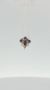 Oleander Threadless End with Blue Sapphire (Lab Grown) Threadless Ends Buddha Jewelry