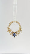 Anoora Clicker with Blue Sapphire (Lab Grown) Clickers Buddha Jewelry