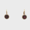 Doves by Doron Paloma Garnet and Diamond Earrings Gold Earrings-Standard Doves by Doron Paloma