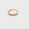 Liven Co. DNA Texture Finger Ring Diamond Edge Gold Finger Rings Liven Co.