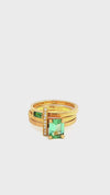 Jennifer Dawes Walk The Line Diamond Finger Ring Gold