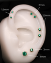 Emerald Prong (Lab Grown) - Threadless End Threadless Ends Buddha Jewelry