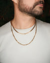302 Fine Jewelry 4mm Figaro Gold Necklace