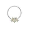 Buddha Jewelry Gemma Trois Seam Ring Mercury Mist Topaz Gold Piercing Jewelry > Seam Ring Buddha Jewelry White Gold  