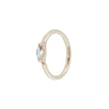 Buddha Jewelry Zuri Seam Ring Side-Set Mercury Mist Topaz Gold Piercing Jewelry > Seam Ring Buddha Jewelry Rose Gold  