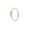 Buddha Jewelry Zuri Seam Ring Side-Set Mercury Mist Topaz Gold Piercing Jewelry > Seam Ring Buddha Jewelry Yellow Gold  