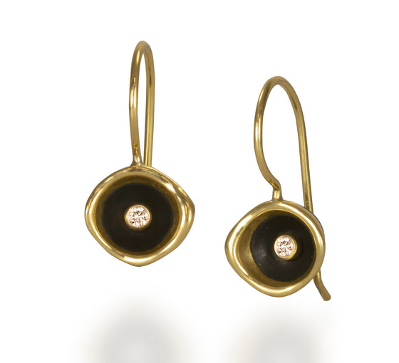 Sarah Graham Confluence Small Cup Earrings Diamond Gold Earrings-Standard Sarah Graham   