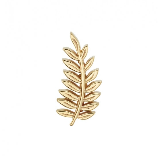 BVLA Threaded Fern Gold Piercing Jewelry > Threaded End Body Vision Los Angeles   