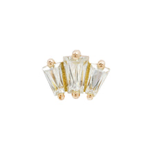 Buddha Jewelry Press Fit Gemma Trois CZ Gold Piercing Jewelry > Press Fit Buddha Jewelry Yellow Gold