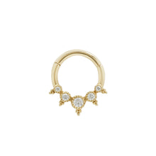  Buddha Jewelry Simone Clicker CZ Gold Piercing Jewelry > Clicker Buddha Jewelry Yellow Gold  