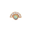 Buddha Jewelry Press Fit Kahlo Opal and CZ Gold Piercing Jewelry > Press Fit Buddha Jewelry Rose Gold  