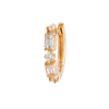 Buddha Jewelry Euphoria Huggie White Sapphire Gold Piercing Jewelry > Clicker Buddha Jewelry Yellow Gold  
