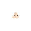 Buddha Jewelry Press Fit 3 Bead Cluster Gold Piercing Jewelry > Press Fit Buddha Jewelry Rose Gold  