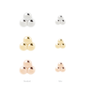 Buddha Jewelry Press Fit Mini 3 Bead Cluster Gold Piercing Jewelry > Press Fit Buddha Jewelry   