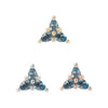 Buddha Jewelry Press Fit 3 Little Pears London Blue Topaz Gold Piercing Jewelry > Press Fit Buddha Jewelry   